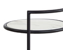 Black Marble Look End Table Parga by Matho Sun, view 6