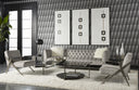 30" X 60" Black Floater Frame Geometric Boxed In (Set Of 3) by Matho Sun, view 2
