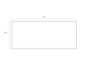 72" X 30" Silver Floater Frame Landscape Frequency by Matho Sun, view 3