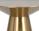 Yellow Gold End Table Carmel by Matho Sun, view 3