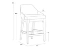 Bravo Cream Counter Stool Kace by Matho Sun, view 8