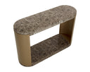 Marble Look Dark Emperador Console Table Cavette by Matho Sun, view 4