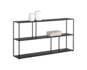Large Black Bookcase Eiffel Low by Matho Sun