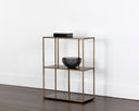 Small Antique Brass Bookcase Eiffel Low by Matho Sun, view 4
