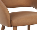 Missouri Cognac Leather Dining Armchair Galen by Matho Sun, view 5