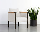 Heather Ivory Tweed Lounge Chair Wilder by Matho Sun, view 5