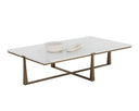White Marble Coffee Table Cowell by Matho Sun, view 2