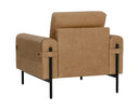 Ludlow Sesame Leather Armchair Camus by Matho Sun, view 4