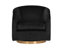 Gold Black Sky Lounge Chair Hazel Swivel by Matho Sun
