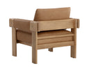 Ludlow Sesame Leather Lounge Chair Carmichael by Matho Sun, view 4
