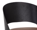 Black Cognac Leather Counter Stool Dezirae by Matho Sun, view 6