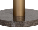 Gold Grey Marble / Charcoal Grey 35.5" Bistro Table Monaco by Matho Sun, view 4