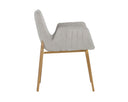 Belfast Heather Grey Dining Armchair Lucano by Matho Sun, view 3