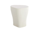 Large White End Table Dali by Matho Sun, view 2