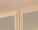 Small Black Rustic Oak/Natural Sideboard Avida by Matho Sun, view 6