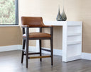 Brown Shalimar Tobacco Leather Counter Stool Brylea by Matho Sun, view 4