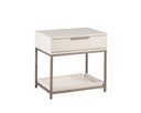 Small Champagne Gold Cream Nightstand Rebel by Matho Sun
