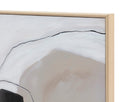 72" X 48" Natural Floater Frame Abstract Connectivity by Matho Sun, view 3