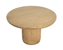 Round Rustic Oak 48" Dining Table Kalla by Matho Sun, view 3
