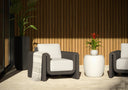 Grey Louis Cream Armchair Tibi by Matho Sun, view 5