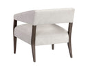 Saloon Light Grey Leather Lounge Chair Carlyle by Matho Sun, view 8