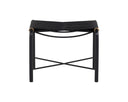 Black Leather Stool Riz by Matho Sun, view 2