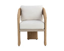 Natural Louis Cream Dining Armchair Pylos by Matho Sun, view 2