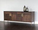 Antique Brass Dark Mango Sideboard Jade by Matho Sun, view 5