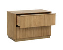 Large Rustic Oak Nightstand Kalla by Matho Sun, view 4