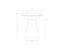 Yellow Gold End Table Carmel by Matho Sun, view 5