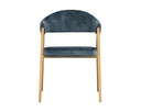 Nono Petrol Dining Armchair Burgos by Matho Sun, view 2