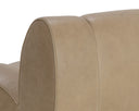 Sahara Sand Leather Lounge Chair Blaise Swivel by Matho Sun, view 7