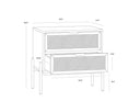 Gold Black/Natural Nightstand Avida by Matho Sun, view 5