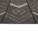 Black / Tan 9' X 12' Rug Asana Hand-Woven by Matho Sun, view 4