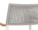 White Dining Armchairs set of 2 Nava Stackable by Matho Sun, view 8