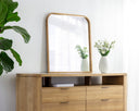 Rustic Oak Wall Mirror Calabasas by Matho Sun, view 5