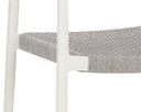 White Dining Armchairs set of 2 Nava Stackable by Matho Sun, view 6