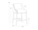 Bravo Metal / Polo Club Stone Counter Stool Dalary by Matho Sun, view 7