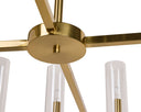 Large Brass Chandelier Clarabelle by Matho Sun, view 7