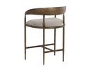 Zenith Taupe Grey Counter Stool Zanatta by Matho Sun, view 4