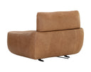 Camel Leather Lounge Chair Paget Glider by Matho Sun, view 4