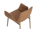 Milliken Cognac Dining Armchair Lucano by Matho Sun, view 5