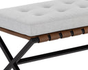 Black Mina Light Grey Bench Kenji by Matho Sun, view 4