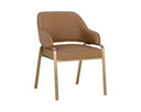 Milliken Cognac Dining Armchair Malachi by Matho Sun