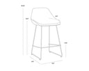 Cinnamon Brown / November Grey Counter Stool Mccoy by Matho Sun, view 8