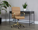 Tan Office Chair Kleo by Matho Sun, view 5