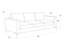 Liv Smoke Sofa Byward by Matho Sun, view 6
