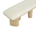 Light Oak Geralt Linen Bench Hiro by Matho Sun, view 4