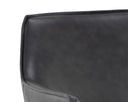 Alpine Black Leather Lounge Chair Crosby Swivel by Matho Sun, view 7