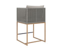 Natural Palazzo Taupe Counter Stool Crete by Matho Sun, view 3